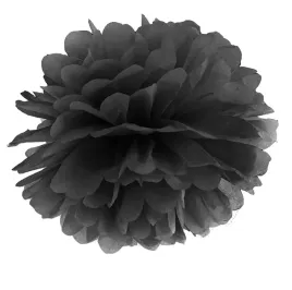 pompon-pompony-z-bibuly-kula-25-cm-czarny
