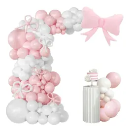 balony-luk-girlanda-tlo-dekoracje-na-roczek-urodziny-biale-rozowe-kokarda