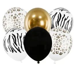 balony-zestaw-lux-z-konfetti-biale-czarne-zlote