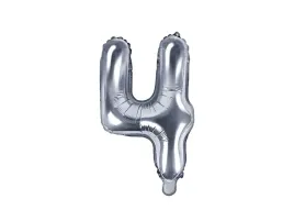 balon-35cm-cyfra-4-srebrna-cyfry-litery-napis