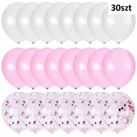 balony-zestaw-biale-rozowe-z-konfetti-30-panienski