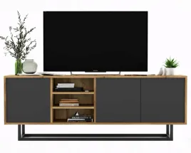 szafka-rtv-loft-komoda-rtv-wotan-grafit-mat-150-cm