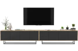 szafka-rtv-loft-komoda-rtv-loft-czarny-mat-300-cm