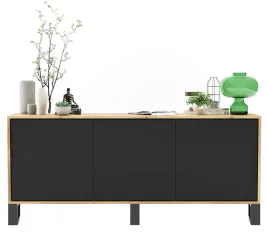 industrialna-loft-komoda-rtv-loft-wotan-czarny-mat