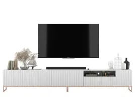 nowoczesna-komoda-rtv-glamour-szafka-rtv-bialy-mat-ryflowane-fronty-300-cm