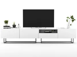 szafka-rtv-loft-komoda-industrialna-biala-240-cm