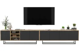 szafka-rtv-loft-industrialna-czarny-mat-300-cm