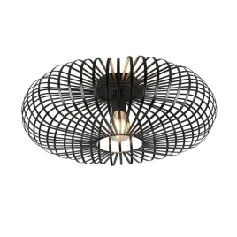 lampa-sufitowa-plafon-druciany-czarny-trio