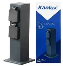 slupek-ogrodowy-elektryczny-z-2x-gniazdem-antracyt-kanlux
