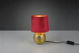 lampa-stolowa-ceramiczna-zlota-aksamit-czerwony-rl