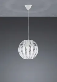 lampa-wiszaca-zyrandol-kula-w-paski-biala-rl