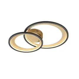 lampa-sufitowa-plafon-led-czarny-zloty-trio