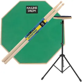 pad-perkusyjny-do-cwiczen-ppm300-8-zielony-paleczki-statyw-zestaw
