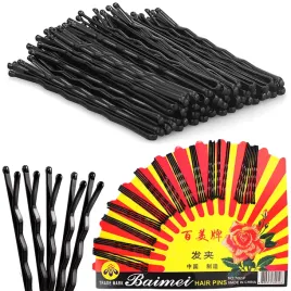 wsuwki-czarne-do-wlosow-dla-kobiet-metalowe-karbowane-z-kulka-wsuwka-48-szt