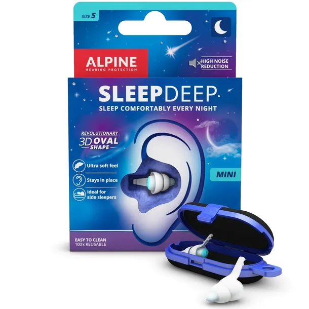 Zatyczki stopery do uszu ochronniki słuchu do spania Alpine SleepDeep S