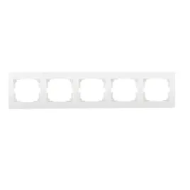 ramka-pieciokrotna-pozioma-logi-bialy-kanlux-25121