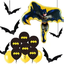 balony-zestaw-dekoracji-nietoperze