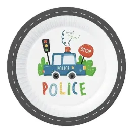 talerzyki-papierowe-pojazdy-auta-policja