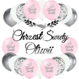 balony-rozowe-na-chrzciny-chrzest-baner-imie