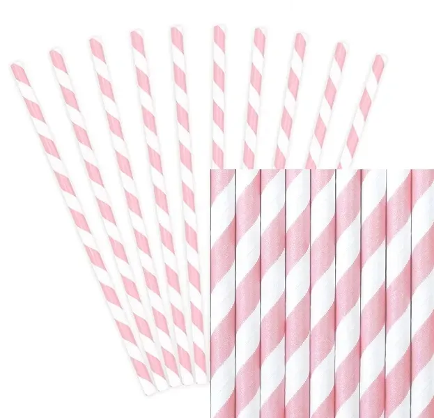 slomki-papierowe-rozowe-biale-paski-material-papier