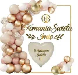 balony-luk-komunia-dziki-roz-dekoracje-baner-imie