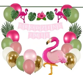 balony-dekoracje-flaming-party-baner-imie