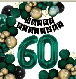 balony-dekoracje-na-urodziny-cyfra-60-lat-czarne-zlote-zielone