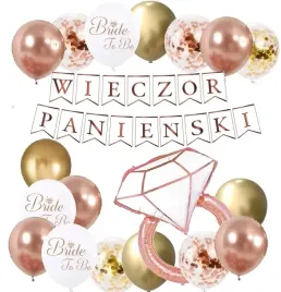 balony-zestaw-dekoracji-na-wieczor-panienski-rose