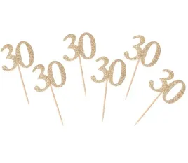 pikery-dekoracja-na-urodziny-30-lat-zlote