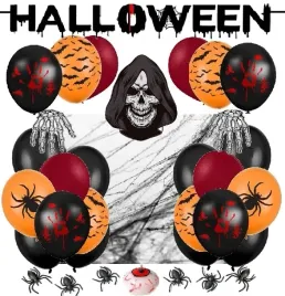 balony-dekoracje-harry-halloween-pajeczyna