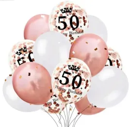 balony-na-piecdziesiate-urodziny-50-lat-rose-x15