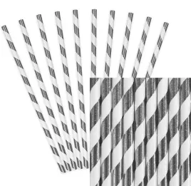 slomki-papierowe-biale-srebrne-paski