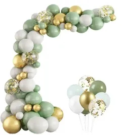 balony-zielone-luk-girlanda-kiwi-boho