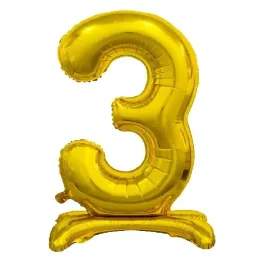 balon-cyfra-3-stojaca-zlota-xl