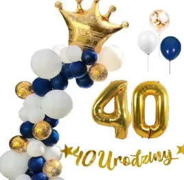 balony-zestaw-dekoracje-na-urodziny-40-lat
