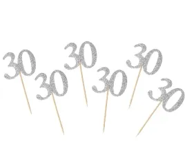 pikery-dekoracja-na-urodziny-30-lat-srebrne