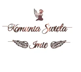 baner-aniol-girlanda-rose-gold-komunia-z-imieniem