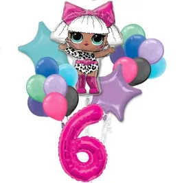 balony-zestaw-dekoracji-6-lat-urodziny-lol
