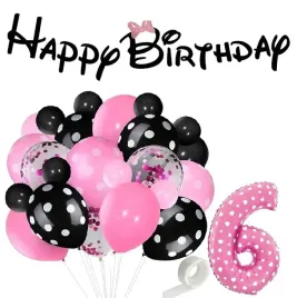 balony-zestaw-urodziny-6-lat-myszka-mini-minnie