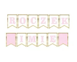 baner-girlanda-1-urodziny-roczek-imie-roz-zloty