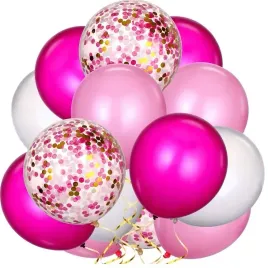 zestaw-balony-rozowe-fuksja-biale-zlote-konfetti