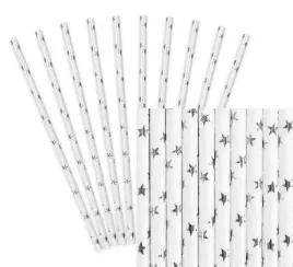 slomki-papierowe-biale-srebrne-gwiazdki