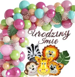 balony-safari-zwierzatka-dzungla-urodziny-zoo-imie