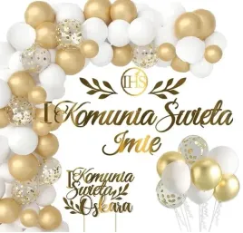 balony-dekoracje-na-komunie-topper-imie