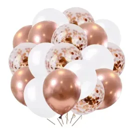balony-biale-rose-gold-z-konfetti
