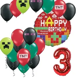 balony-zestaw-na-urodziny-3-latka-piksele-tnt