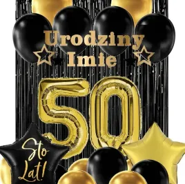 balony-na-piecdziesiatke-50-urodziny-baner-imie