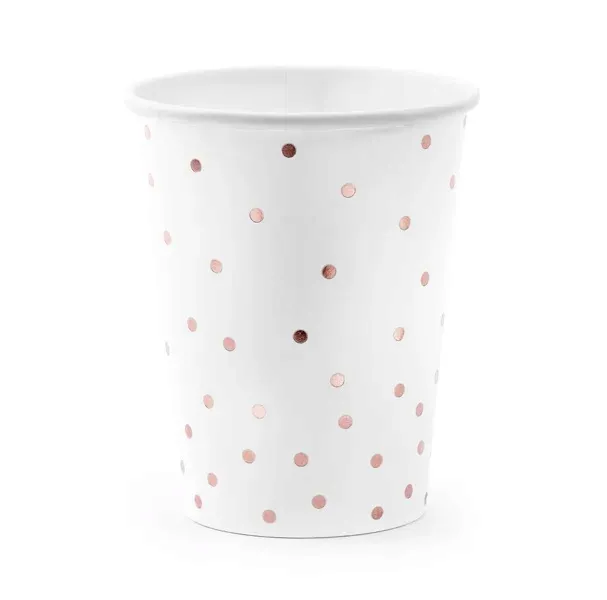 kubeczki-papierowe-biale-rose-gold-pojemnosc-260-ml