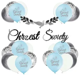 balony-srebrne-chrzciny-dekoracje-chrzest
