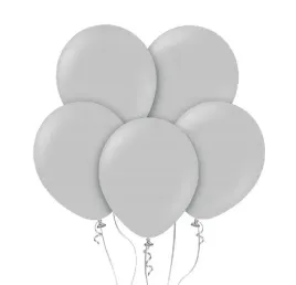 balony-pastelowe-szare-5szt